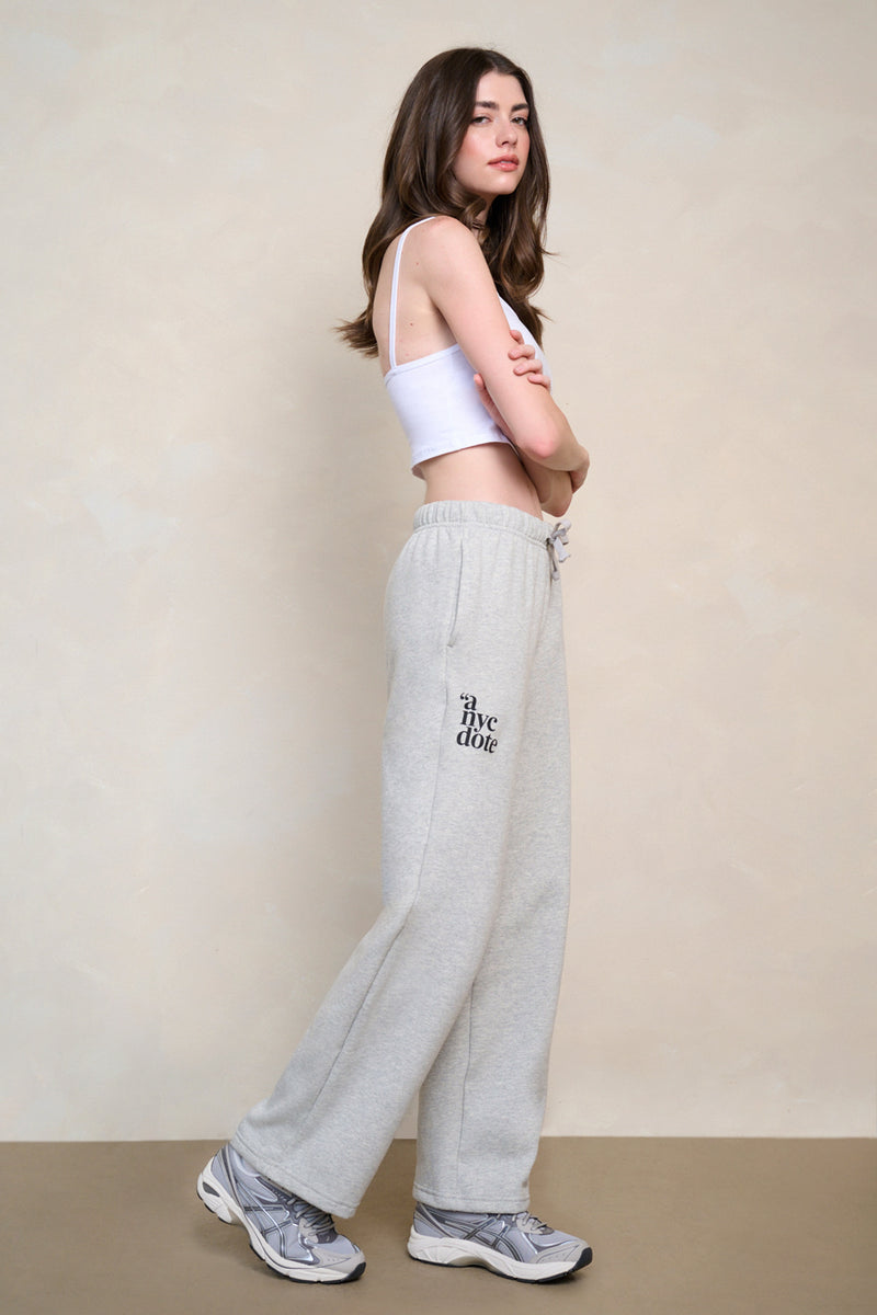 Core Stacked Logo Woman's Straight Leg Sweatpants