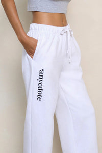 Core Vertical Logo Woman's Straight Leg Sweatpants