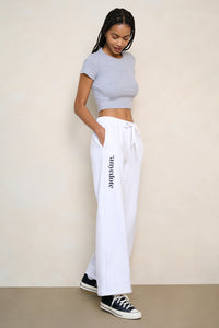 Core Vertical Logo Woman's Straight Leg Sweatpants