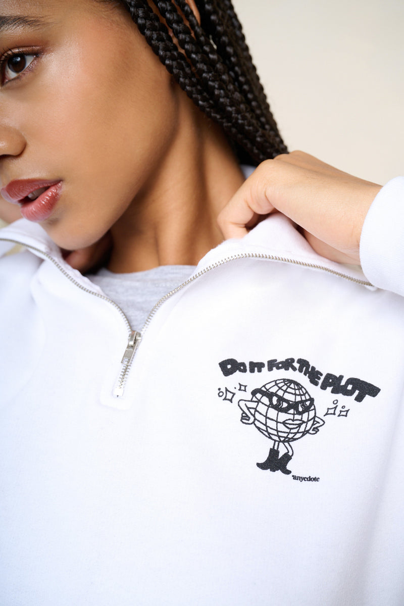 "a Reflection Roxie Unisex Quarter Zip Sweatshirt