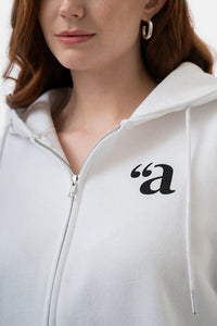 "a Night Out Claud Unisex Zip-Up Hoodie